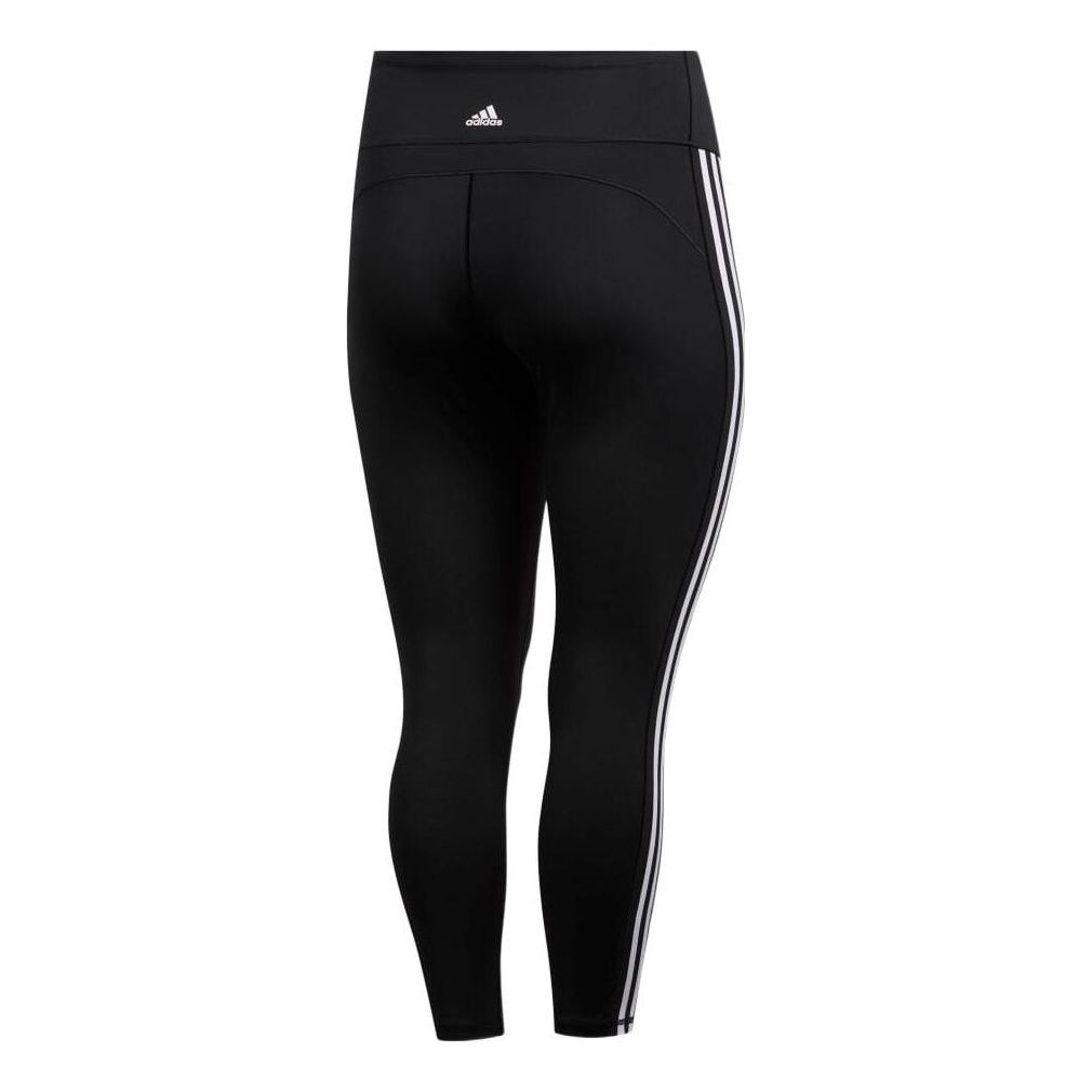 (WMNS) adidas Believe This 3-Stripes 7/8 Tights (Plus Size) Asia Sizing 'Black ' FJ7149