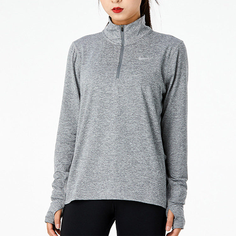 (WMNS) Nike AS W NK ELEMENT Top HZ Smoke GREY CU3221-084