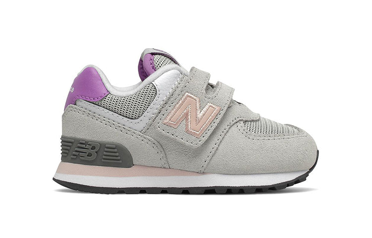 (TD) New Balance 574 Series Low-Top Running Shoes Grey/Purple IV574HZ1