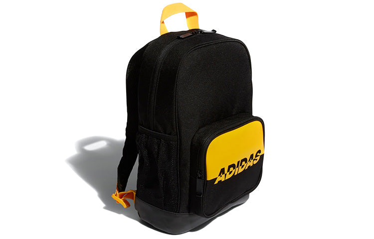 (GS) adidas CL BP LK GFX Alphabet Printing logo schoolbag backpack Kids Black EE1108