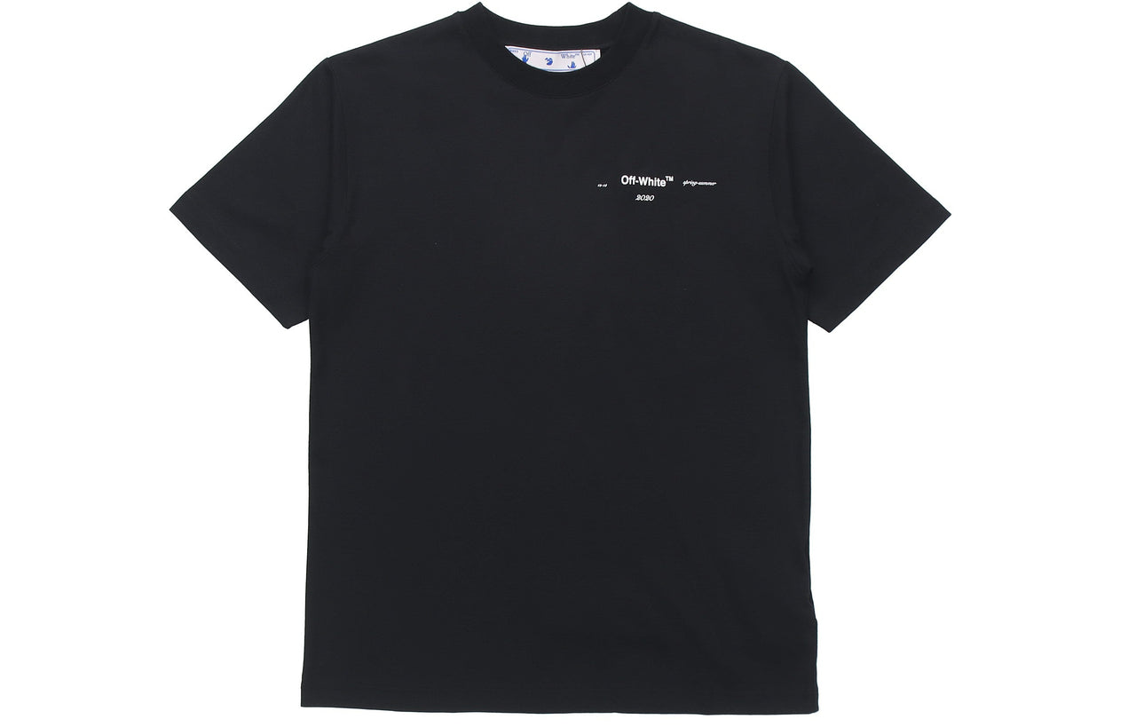 (WMNS) Off-White Back Arrow Pattern Short Sleeve Ordinary Version Black OWAA049S20JER0031001