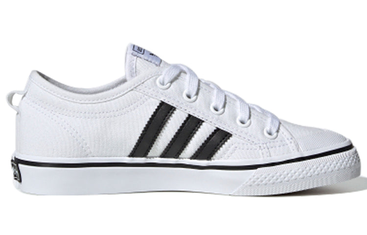 (GS) adidas Nizza J 'White Black' EF5140