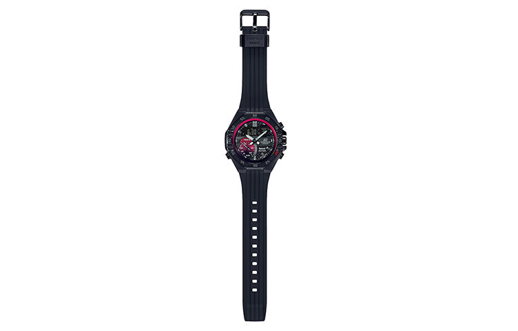CASIO EDIFICE Quartz Waterproof Sports Sapphire Crystal Mens Black Analog ECB-10TMS-1A