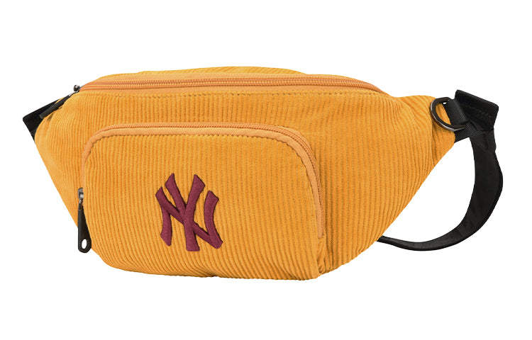 MLB NY New York Yankees Corduroy Belt Bag Yellow 32BGCB011-50D