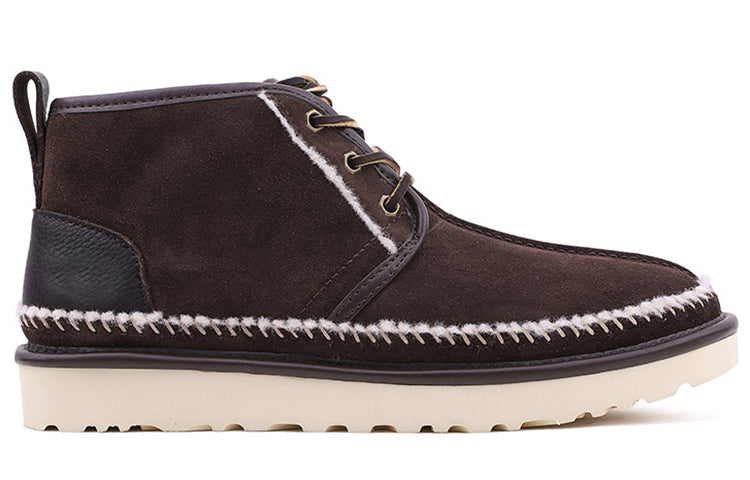 UGG Neumel Stitch Fleece Lined Snow Boots Coffee 1094398-STT