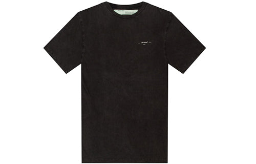 Off-White Classic Pattern Minimalistic Short Sleeve Black OMAA038E181850021001BLACK