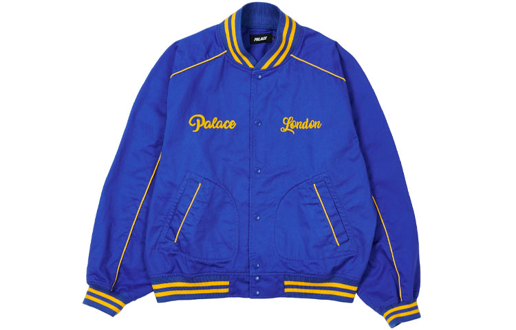 PALACE Unisex Letter Printing Jacket Coat Blue P20JK104
