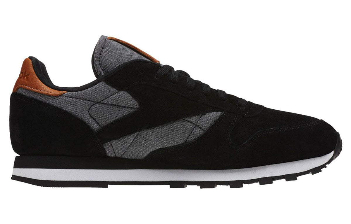 Reebok Cl Leather Running Shoes Black/Grey BD1664