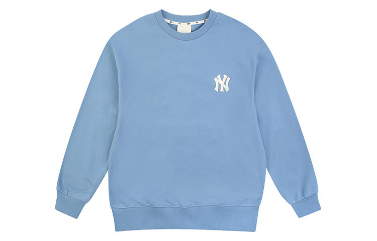 MLB Loose Athleisure Casual Sports Round Neck Long Sleeves Unisex Blue 31MTC4011-50U