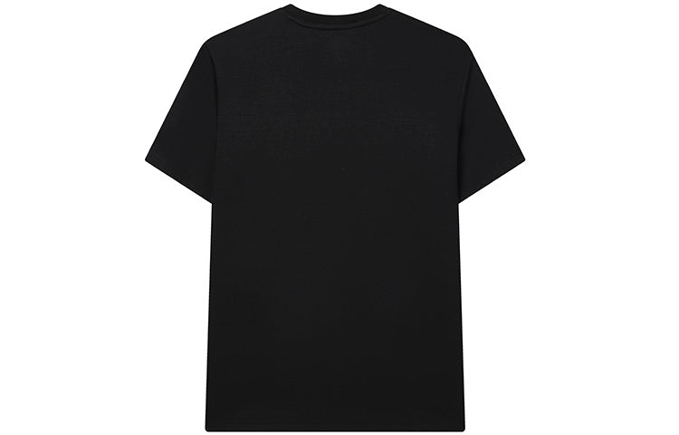 Men's FILA Alphabet Logo Round Neck Knit Short Sleeve Black T-Shirt F11M217103F-BK