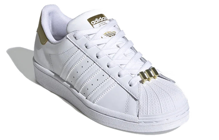 (GS) adidas originals Superstar J 'White Gold' FV3723