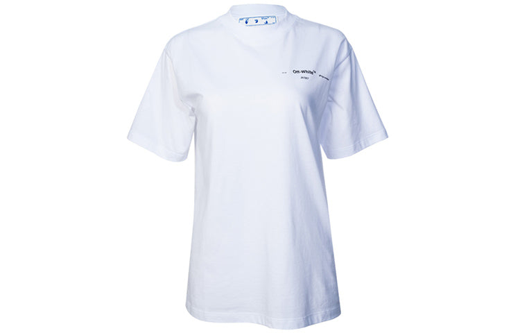 (WMNS) Off-White Back Arrow Pattern Short Sleeve Ordinary Version White OWAA049S20JER0030110