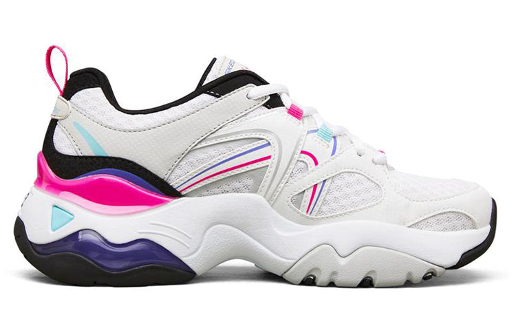 (WMNS) Skechers D Lites 3.0 Air Low Top Running Shoes White/Black/Pink 896025-WMLT