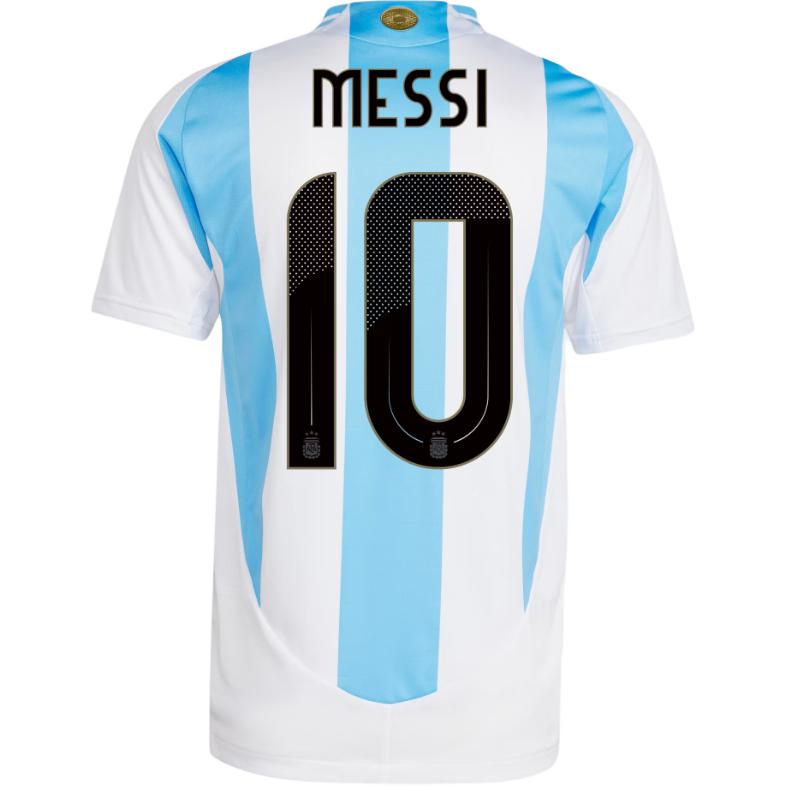 adidas Argentina 2024 Messi Home Authentic Soccer Jersey Asia Sizing 'White Blue' JN1505