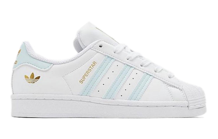 (GS) adidas originals Sneakers Superstar J 'White Blue Gold' FY1671