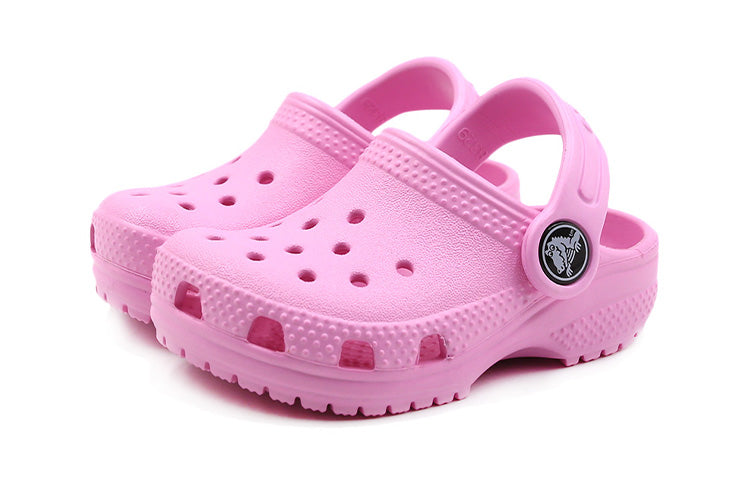 (PS) Crocs Classic Small Crocs Outdoor Beach Sports Pink Sandals 204536-6I2