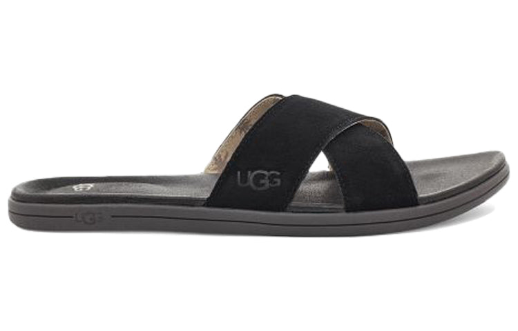 UGG Brookside Slide Beach Black Slippers 1113093-BLK