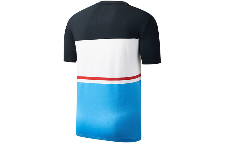 FILA ATHLETICS Short Sleeve Contrasting Colors Sports Blue A11M023101F-NV