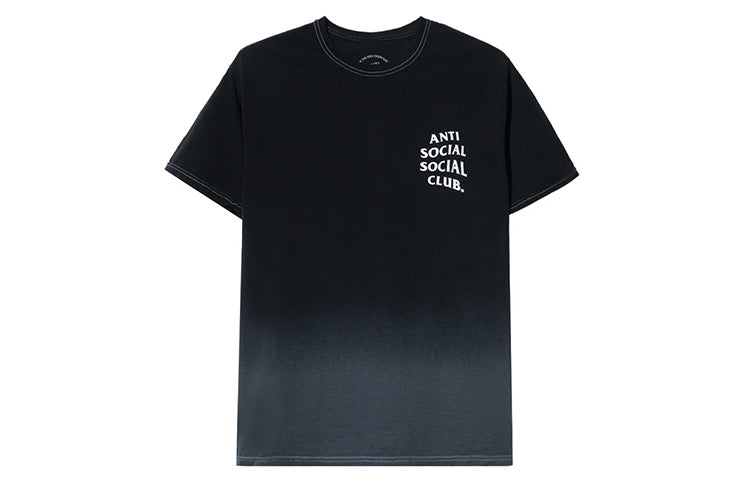 ANTI SOCIAL SOCIAL CLUB Gradient logo Short Sleeve Unisex Black ASSC-525