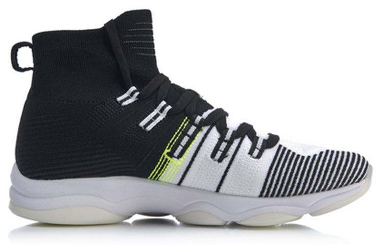 Li-Ning Unisex High-Top Training Shoes Black/White AFJP027-2