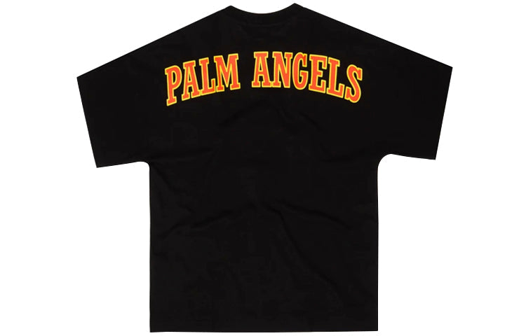 Men's PALM ANGELS Mens Black Kill The Bear Over Tee Short Sleeve PMAA041R204130311088