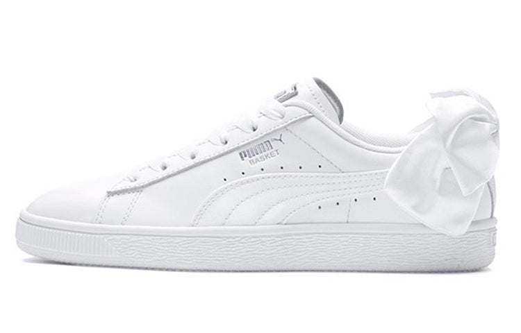 (WMNS) PUMA Basket Heart Bow Satin Sneakers 369647-03