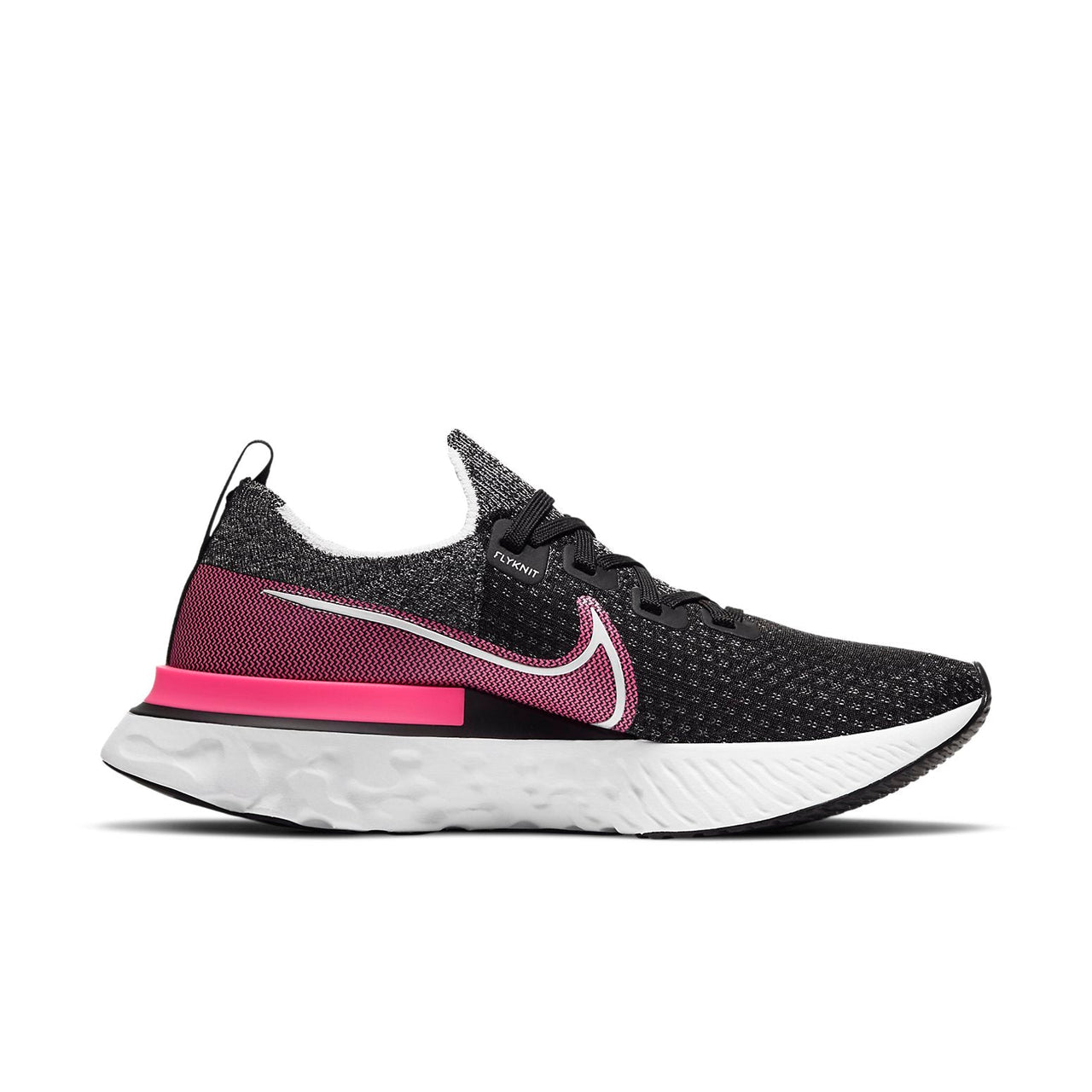 (WMNS) Nike React Infinity Run Flyknit 'Black Pink Blast' CD4372-009