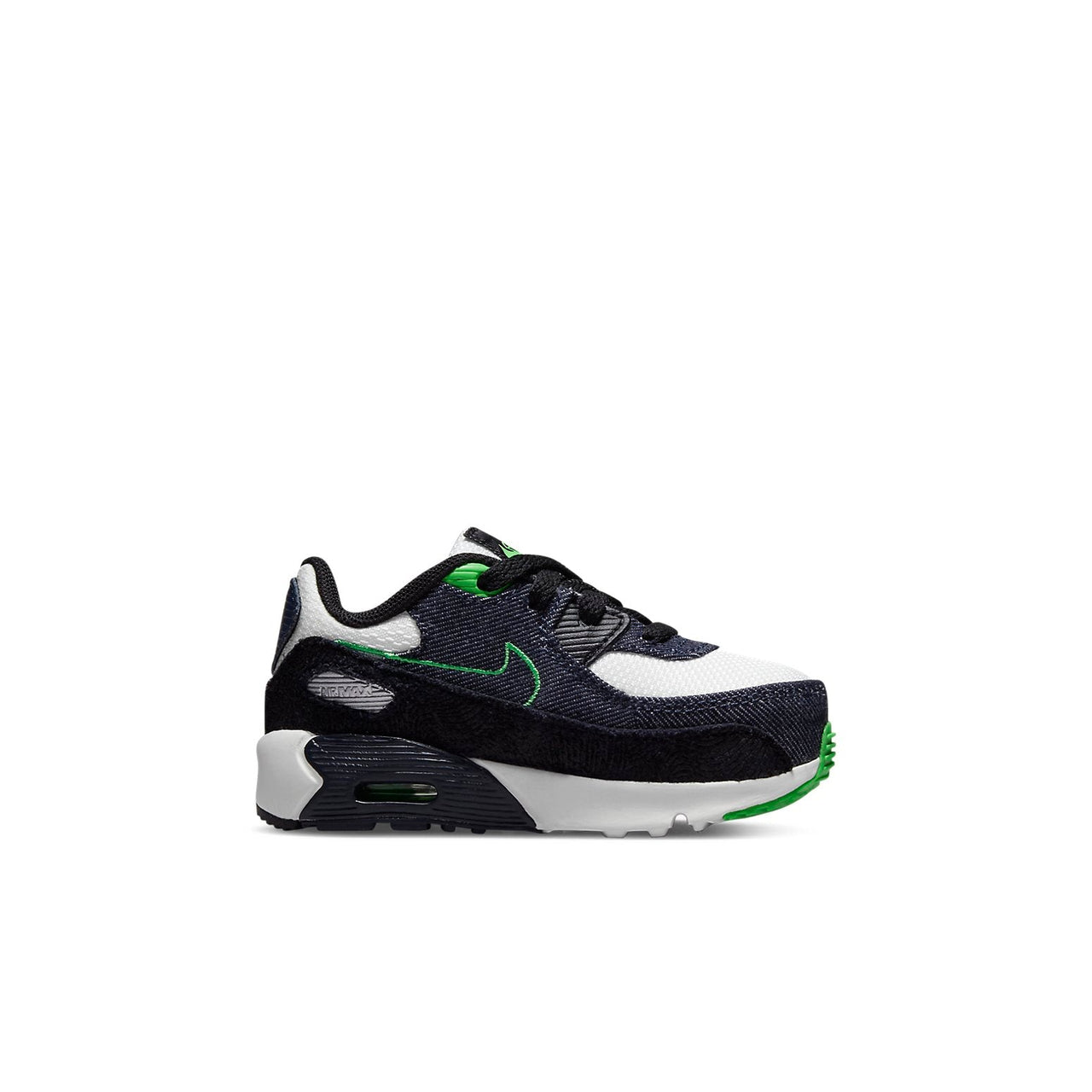 (TD) Nike Air Max 90 Leather SE 'Black Scream Green' DN4378-001