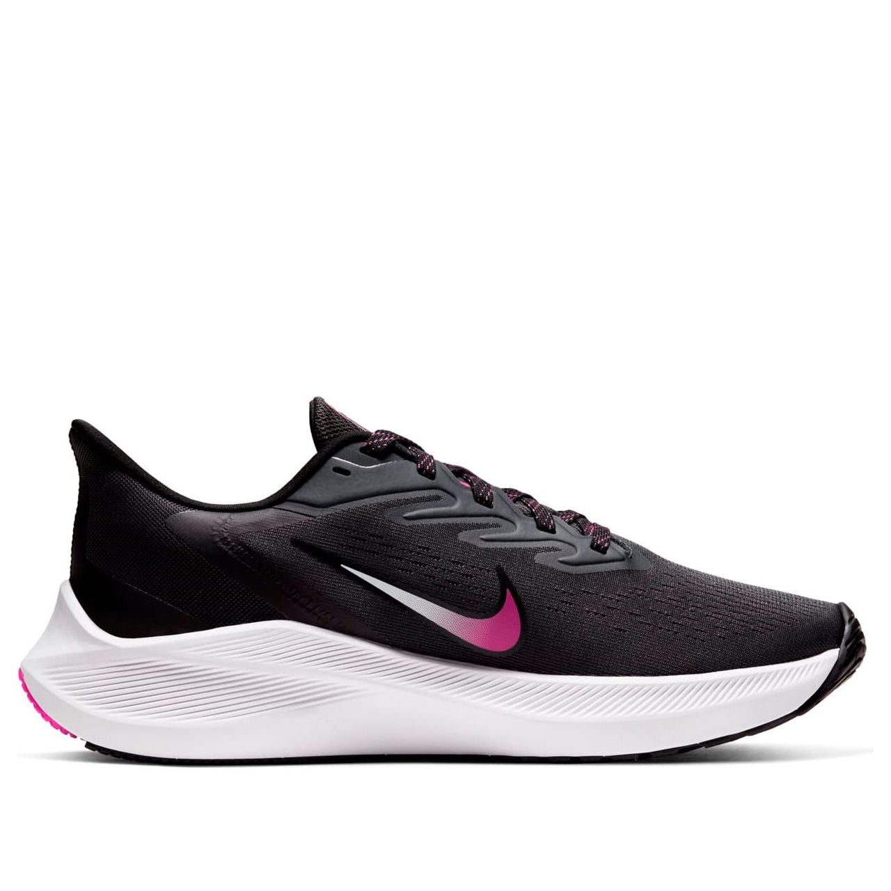 (WMNS) Nike Air Zoom Winflo 7 'Dark Smoke Grey Fire Pink' CJ0302-001