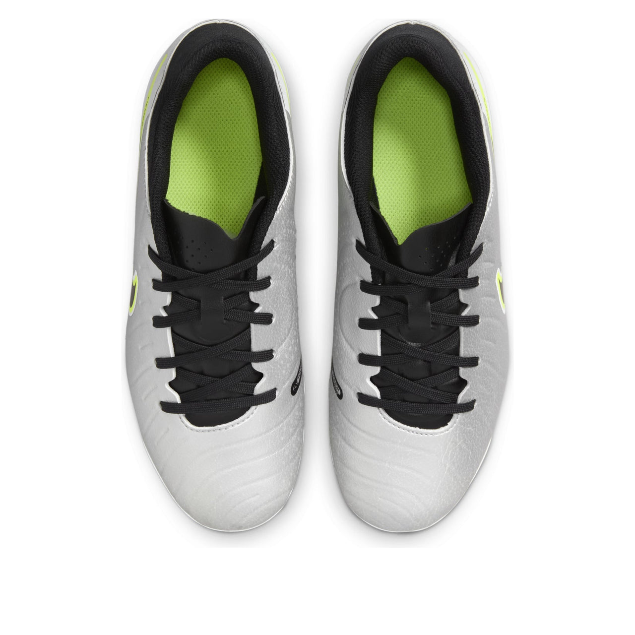 (GS) Nike JR. Tiempo Legend 10 Academy MG 'Metallic Silver Black Volt' DV4348-001
