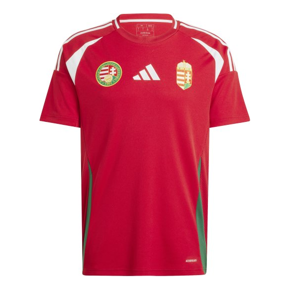 adidas Hungary 24 Home Soccer Jersey Asia Sizing 'Red' JE3520
