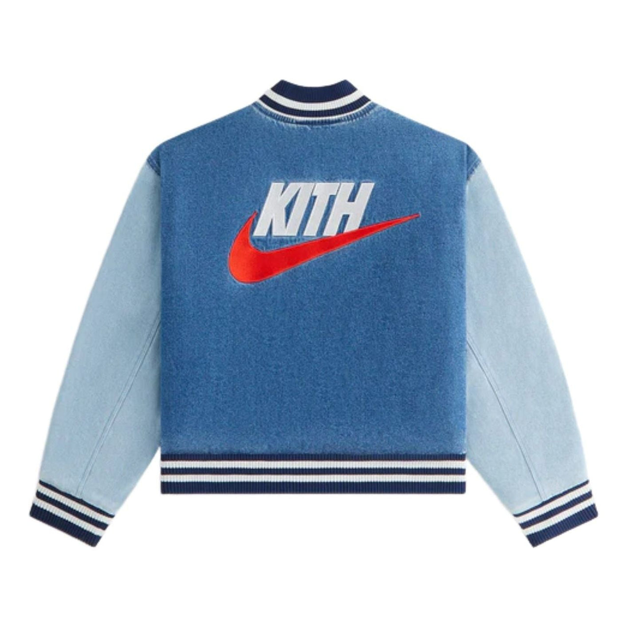 (PS) KITH x Nike Denim Varsity Jacket 'Mystic Navy' NKIM7682-461