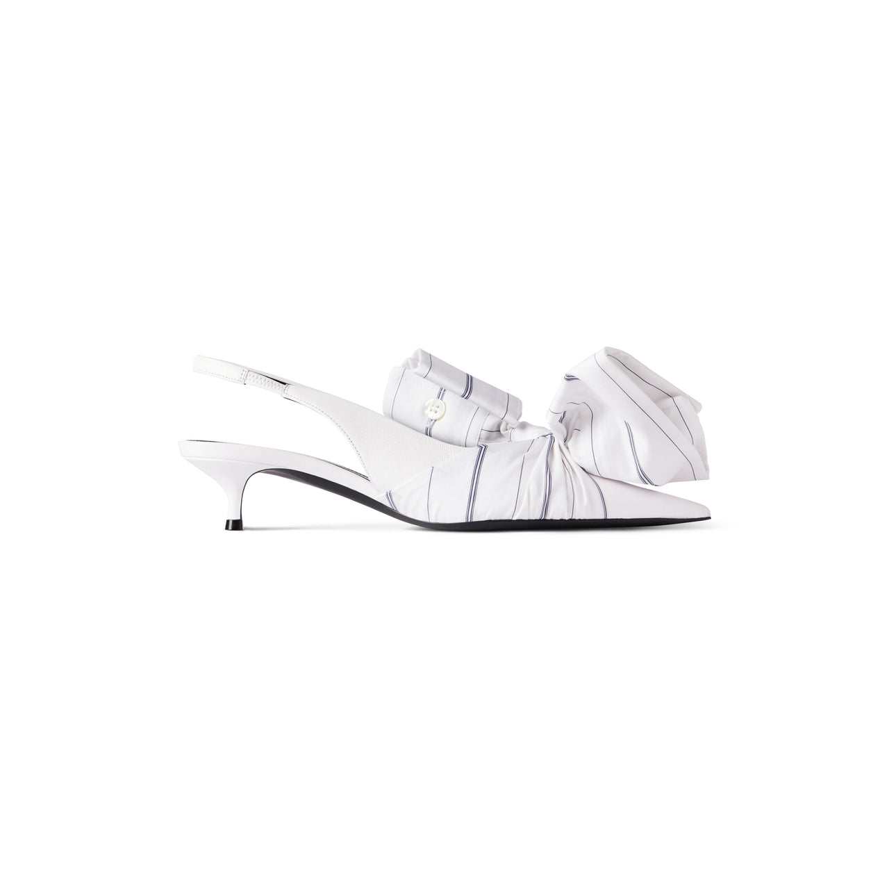 (WMNS) Balenciaga Knife Chemise 40mm Slingback 'White' 786223WB1H29000
