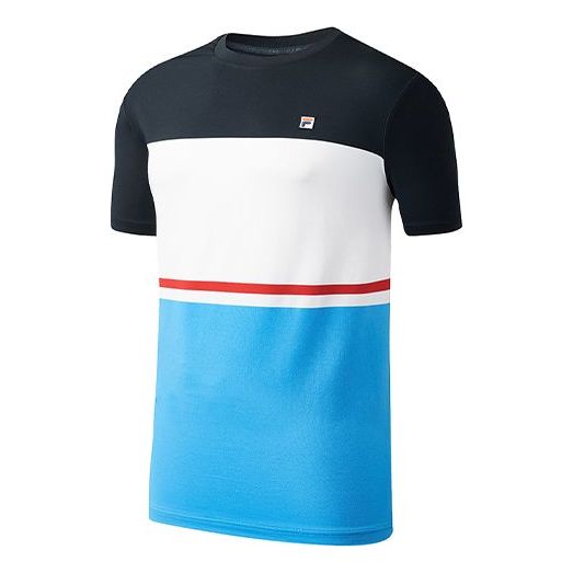 FILA ATHLETICS Short Sleeve Contrasting Colors Sports Blue A11M023101F-NV