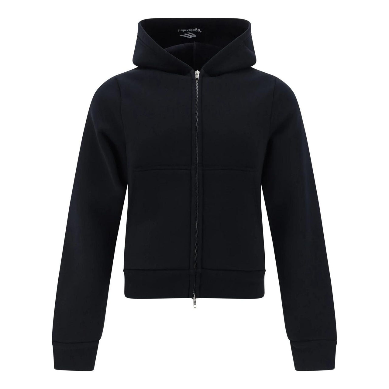 (WMNS) Balenciaga Zip-up Hoodie 'Black' 790382TQVN91000