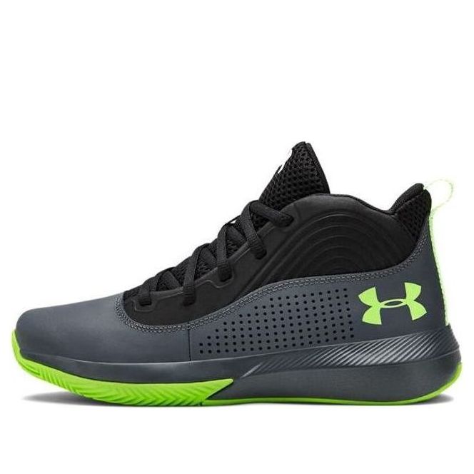 (GS) Under Armour Lockdown 4 Black/Green 3022123-100