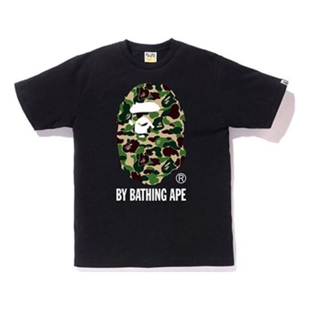 A Bathing Ape Camouflage Ape Head Logo T-Shirt 'Black' BAPE19SS-001