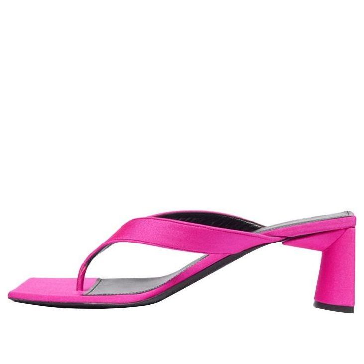 (WMNS) Balenciaga Double Square Flip Toe Design High Heels Sandals Pink 603525W04ZK5666