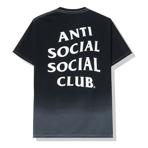 ANTI SOCIAL SOCIAL CLUB Gradient logo Short Sleeve Unisex Black ASSC-525