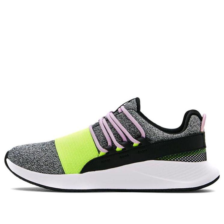 (WMNS) Under Armour Charged Breathe Lace 'Black Violet Green' 3024801-001