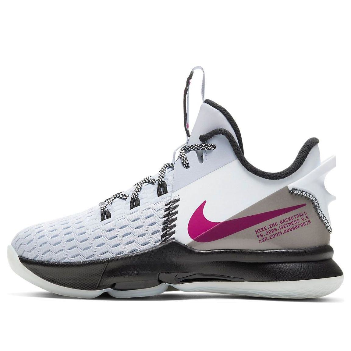(GS) Nike LeBron Witness 5 'Grey Fireberry' CT4629-008