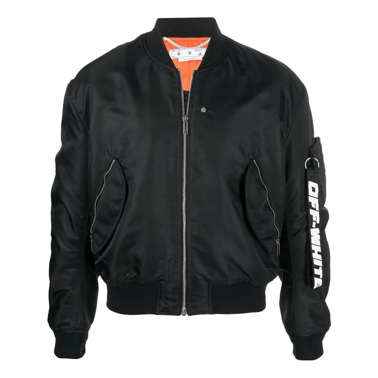 Men's Off-White FW22 Alphabet Logo Short Jacket Version Black OMEH043C99FAB0011000