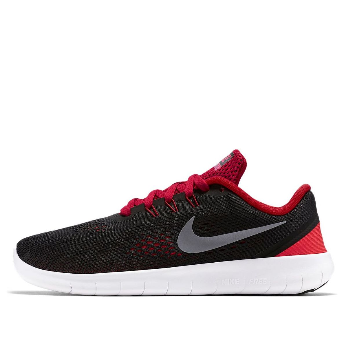 (GS) Nike Free RN 'Black Red' 833989-003