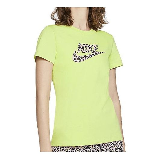 (WMNS) Nike Sportswear PRNT PACK SS Tee LIMELIGHT CW2499-367
