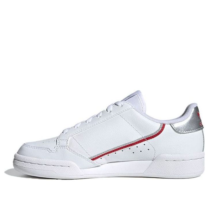 (GS) adidas Continental 80 J 'White Silver Red' FV8199