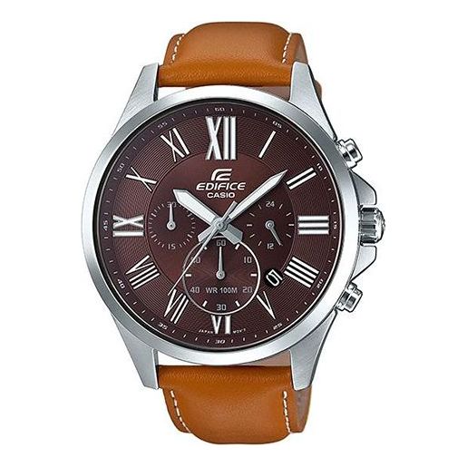 CASIO EDIFICE Classic Design Strap Watch EFV-500L-5A Brown Analog EFV-500L-5A2021