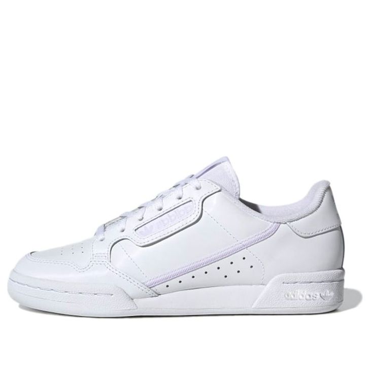 (GS) adidas Continental 80 J 'White Purple' EF5114