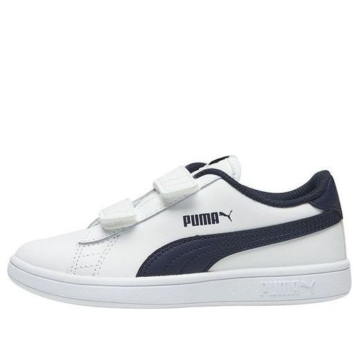(TD) PUMA Smash v2 Leather Velcro 'White Peacoat' 365174-04