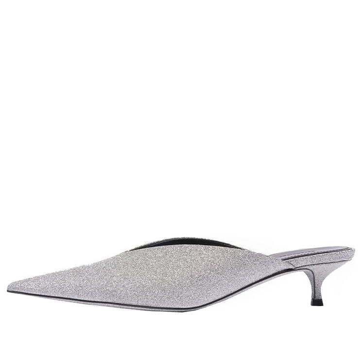 (WMNS) Balenciaga Knife Sandals Silver 579278WA7018163