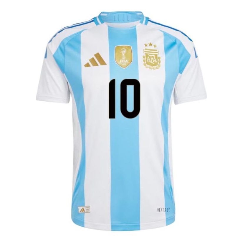adidas Argentina 2024 Messi Home Authentic Soccer Jersey Asia Sizing 'White Blue' JN1505